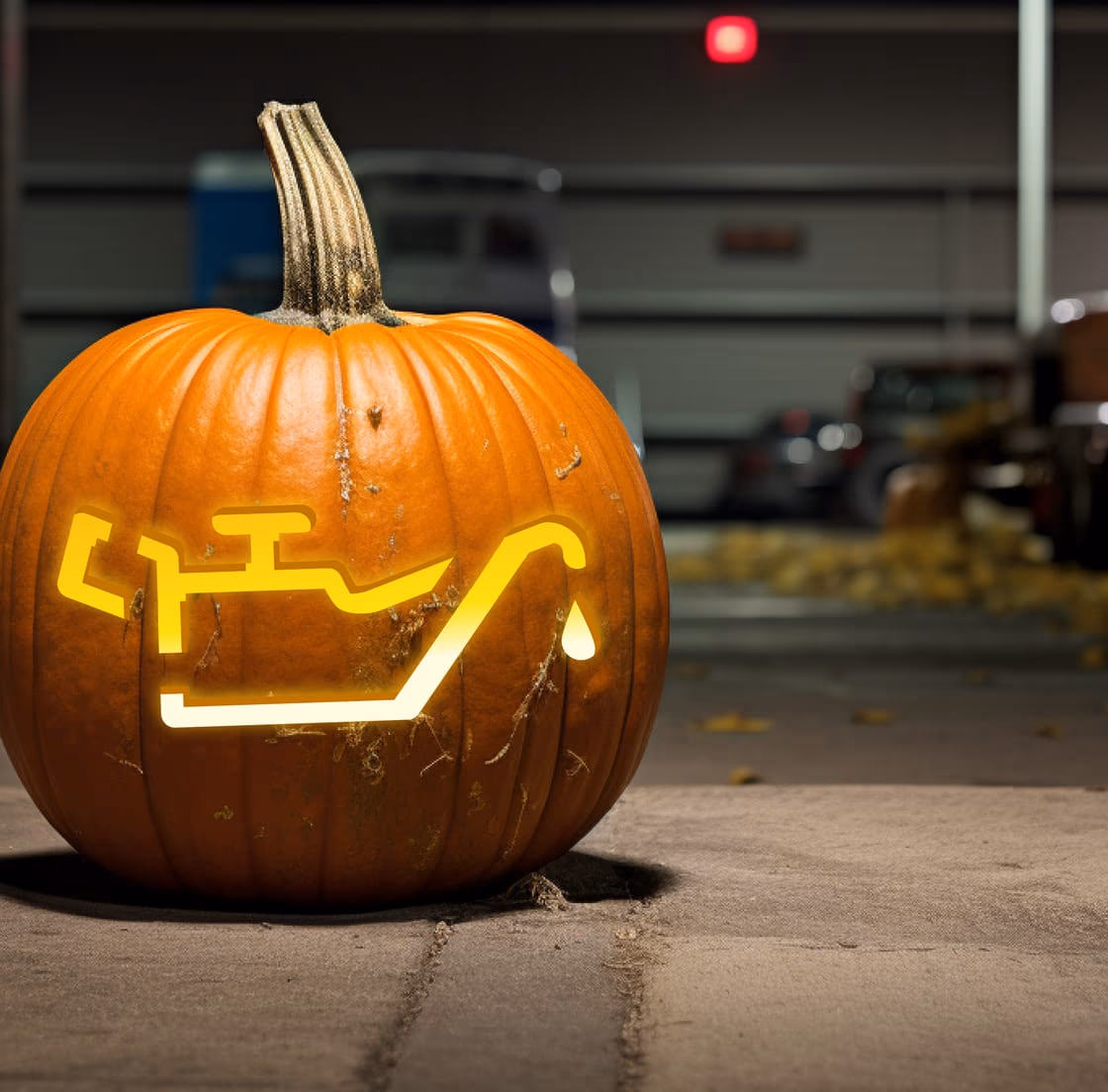 Check Engine pumpkin carving stencil, view 4