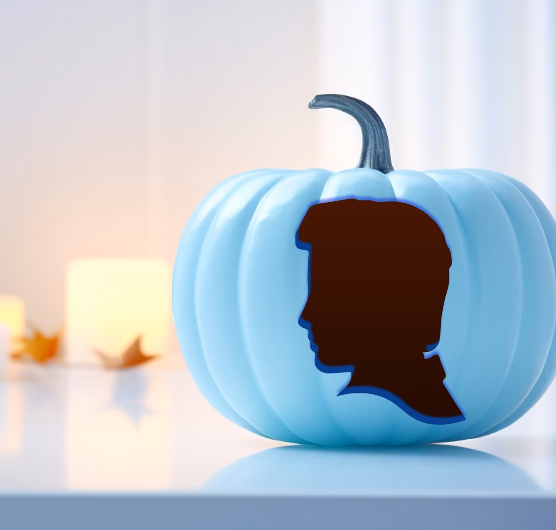 Princess pumpkin carving stencil, view 6